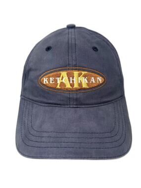 Sherry Ketchikan AK Blue Baseball Cap One Size Embroidered Adjustable Strapback